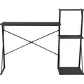Produktbild: vidaXL Schreibtisch mit Regal Schwarz 116×50×93 cm - Schwarz