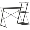 Produktbild: vidaXL Schreibtisch mit Regal Schwarz 116×50×93 cm 20288