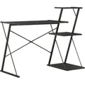 Produktbild: Schreibtisch Mit Regal Schwarz 116×50×93 Cm Vidaxl