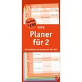 Produktbild: Heye Familienplaner 22489, Basic Planer für zwei, Jahr 2026, 1 Monat auf 1 Seite, mit 3 Spalten, 21 x 45cm