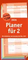 Produktbild: Basic Planer für zwei 2026: Praktischer Wandplaner für 2 mit 3 Spalten. Wandkalender mit Schulferien und 3-Monats-Ausblick aufs Folgejahr. Terminkalender 2026 zum Eintragen. (Basic Planer Heye)