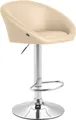 Produktbild: CLP Barhocker Miami V2 Kunstleder höhenverstellbar und 360 Grad drehbar,creme