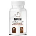Produktbild: Wurm Tabletten Wurmkur schnelle Wirkung Futterzusatzmittel für Hund Katze
