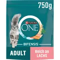 Produktbild: PURINA ONE BIFENSIS Adult Katzenfutter Lachs 6x750g Trockenfutter Pack