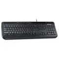 Produktbild: MICROSOFT - Wired USB Keyboard 600 mit Quiet Touch Keys Schwarz - Schwarz