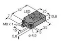 Produktbild: Turck Induktiver Sensor bündig PNP, Schließer BI8U-Q10-AP6X2-V1131