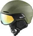 Produktbild: ALPINA Alto Q-LITE - sicherer, stoßabsorbierender & individuell anpassbarer Skihelm für Erwachsene, mit kontrastverstärkendem Visier - Olive matt - S (51-55 cm)