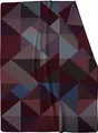 Produktbild: biederlack® Flauschige Kuscheldecke aus Baumwollmischgewebe I Made in Germany I Öko-Tex Made in Green I Wohndecke Purple Geometric mit violettem Dreieck-Muster I weiche Sofa-Decke in 150x200 cm