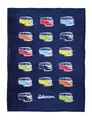 Produktbild: Wohndecke von Volkswagen (150x200cm), VW Collection by BRISA, weiche Kuscheldecke im VW T1 Bulli Design