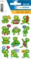 Produktbild: HERMA 5601 Aufkleber Frösche klein, 36 Stück, Tiere Sticker mit lustigen Frosch Motiv, Kinder Etiketten für Fotoalbum Tagebuch Poesiealbum Scrapbooking Geburtstag Dekoration Briefe DIY Basteln