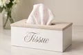Produktbild: Taschentuchbox Kosmetiktücherbox Taschentuchspender Holz Tücher Box Tissue Tasch