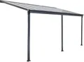 Produktbild: Terrassenüberdachung 557 x 303 x 226 / 278 cm (Grau)