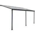 Produktbild: Home Deluxe Terrassenüberdachung, Grau, Kunststoff, 557x278x303 cm, Sonnen- & Sichtschutz, Markisen
