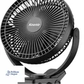 Produktbild: USB Ventilator 20cm Wiederaufladbar 4 Geschwindigkeiten