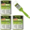 Produktbild: Petec 3x Karo-Dicht Karosseriedichtmasse Pinseldose 1L + Pinsel