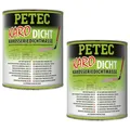 Produktbild: Petec 2x Karo-Dicht Karosseriedichtmasse Pinseldose 1L