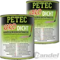 Produktbild: 2x 1L DOSE PETEC KARO-DICHT KAROSSERIEDICHTMASSE GRAU KAUTSCHUKBASIS STREICHBAR