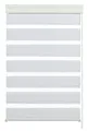 Produktbild: Gardinia 12943 Doppelrollo, mit weißer Aluminumkassette, 120 x 160 cm, weiß