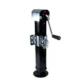 Produktbild: Spare Parts Holland Stützfuß schwarz – mit Kurbel und Spindelhub 320 mm – Anhängerstütze aus Stahl – Tragkraft 4000 kg – robust & höhenverstellbar