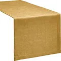 Produktbild: Erwin Müller Tischwäsche, Tischläufer Uni, Krefeld Curry Größe 40x130 cm - fleckabweisend, schmutzunempfindlich und leicht zu reinigen, Leinen-Optik (weitere Farben, Größen)