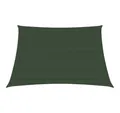 Produktbild: vidaXL Sonnensegel, Sonnenschirm 160 g/m² Dunkelgrün 3/4x2 m HDPE
