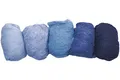 Produktbild: Rayher 5363400 Reine Schurwolle/Vlies,meliert, 5 Farben à 20g, Blau-Töne