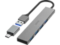Produktbild: HAMA 4 Ports USB-Hub, Grau