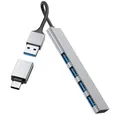 Produktbild: Hama USB-Verteiler Hama 00200141 USB-Hub 4 Port USB-A USB 3.2 Gen1 5 GBit/s mit USB-C® St