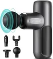 Produktbild: arboleaf Mini Massagepistole 0,39kg 5 Stufen 4 Aufsätze Muskelmassage Neu
