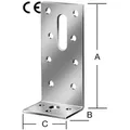 Produktbild: Winkelverbinder 90x35x40mm S.2,5 Mm