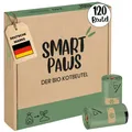 Produktbild: Hundekotbeutel biologisch abbaubar heim- kompostierbar| 120 zertifizierte Kot...
