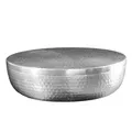Produktbild: Handgefertigte Schale Orient - 40cm - Silber Metall - rund mit Deckel Schmuck-Dose