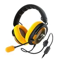 Produktbild: Teufel ZOLA Gaming Kopfhörer mit 7.1 USB-Soundkarte, DTS Headphone:X® 2.0 Surround Sound,Einstellbarer Mikrofonarm mit HD-Kondensator-Mikrofon, PC, Bequeme Passform - Schwarz Gelb