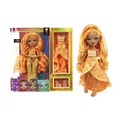 Produktbild: Rainbow High - MEENA FLEUR - Safran-goldene Modepuppe - 2 Mix & Match Designer-O