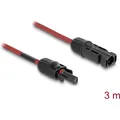 Produktbild: Delock DL4 Solar Kabel 6mm Stecker zu Buchse 3m rot (Solarkabel) (90974)