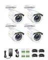 Produktbild: Anlapus 4X HD 1080P Außen Bullet Überwachungskamera Set mit Kabel und Netzteil, 20M IR Nachtsicht, NUR Kompatibel mit 1080P TVI DVR System