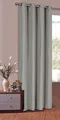 Produktbild: Vorhang Blickdicht Schal mit Ösen aus Microsatin, matt, HxB 175x140, Hellgrau