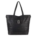 Produktbild: DAMEN TOTENKOPF TASCHE Skulls Shopper Schultertasche Schädel Handtasche Gothic