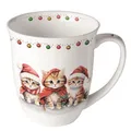 Produktbild: Tasse, Porzellantasse FUNNY CUTE KITTENS 0,4l Ambiente Katzen, Weihnachten