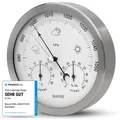 Produktbild: ® Wetterstation analog - 3in1 Barometer Hygrometer & Thermometer für innen un...