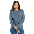 Produktbild: Carhartt Damen French Terry Crewneck Sweatshirt 106179 - thundercloud - L
