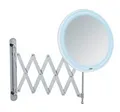 Produktbild: LED Teleskop-Wandspiegel Barona Kosmetikspiegel, Leuchtspiegel