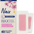 Produktbild: Nair Wax Ready-Strips for Face and Bikini, 40 Count by Nair