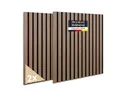 Produktbild: JELLE & JACOB Wandpaneel Akustikpaneele Holz Walnuss Furnier, Wandverkleidung, BxL: 52x52 cm, (2er Set, 2-tlg) angenehme Raumakustik & skandinavisches Design, 3D-Optik