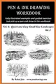 Produktbild: Pen and Ink Drawing Workbook Vol 6: Drawing Quick and Easy Pen & Ink Landscapes (Pen and Ink Workbooks)