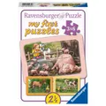 Produktbild: Ravensburger 5679 Puzzle Lotta auf dem Bauernhof 3x6 Teile