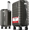 Produktbild: Travely Premium Handgepäck Koffer 55x40x20cm - passend für Ryanair, Lufthansa, Eurowings und co. I 36L Trolley Handgepäck mit sanften Rollen und praktischem TSA Schloss, Reisekoffer