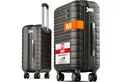 Produktbild: Travely Koffer Polycarbonat Handgepäck Koffer 55x40x20cm - für Ryanair Lufthansa etc, 4 Rollen, Designed in Germany, austauschbare Griffe und Rollen