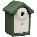 Produktbild: Nistkasten Ø 32mm, grün Holzbeton Vogelhaus Vögel 30cm, für viele Vogelarten neu