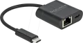 Produktbild: DELOCK 66644 - Netzwerkkarte, USB-C, Gigabit Ethernet, 1x RJ45 mit PD
